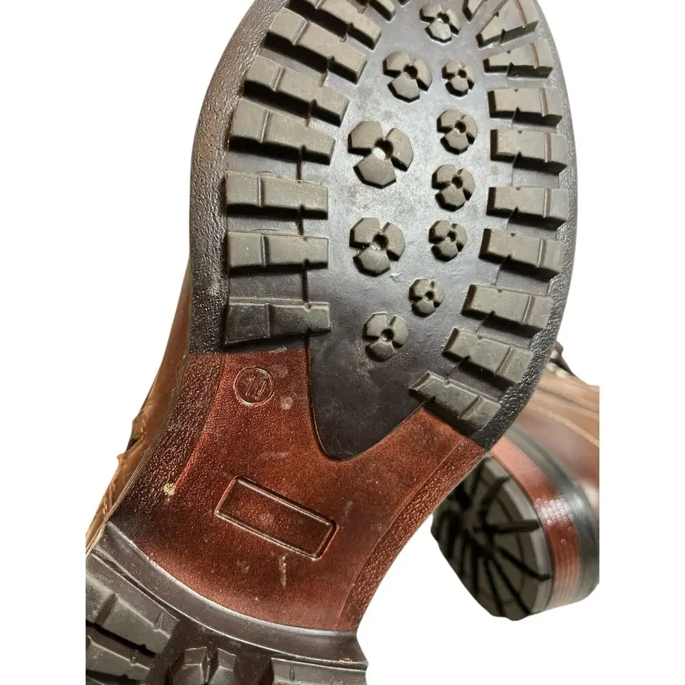 Reserved Footwear Brown Leather Ankle Boot Men's Size 10 - Picture 14 of 16